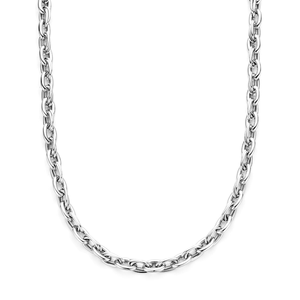 Fantasy Collection Collier 9 mm 45 cm zilver gerhodineerd