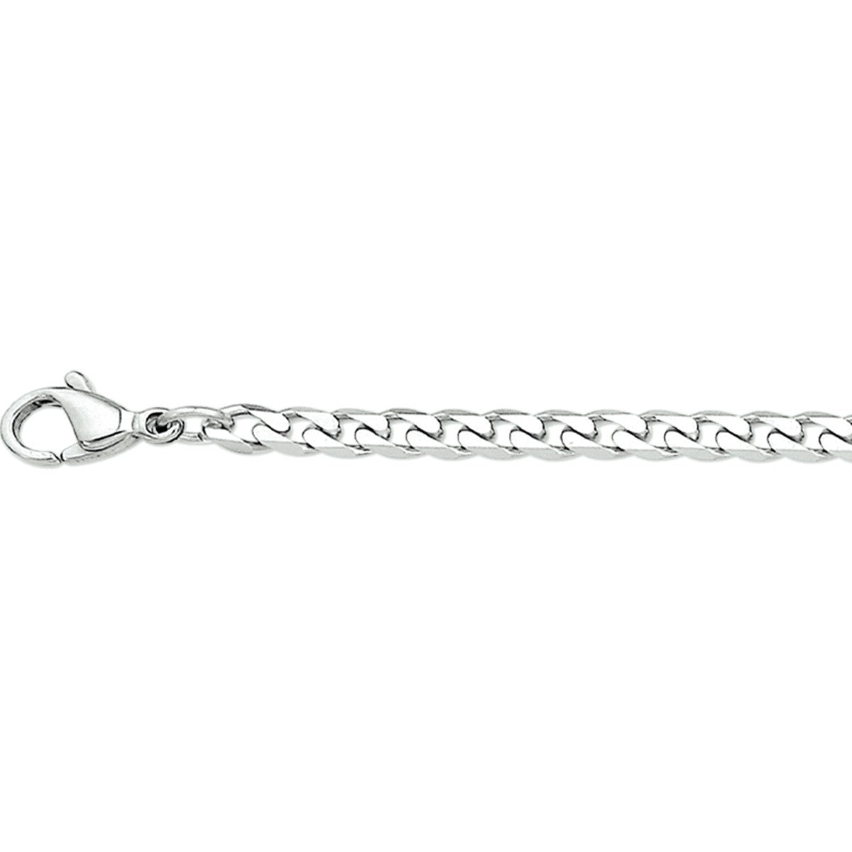 Fantasy Collection Collier gourmette geslepen 3,0 mm edelstaal