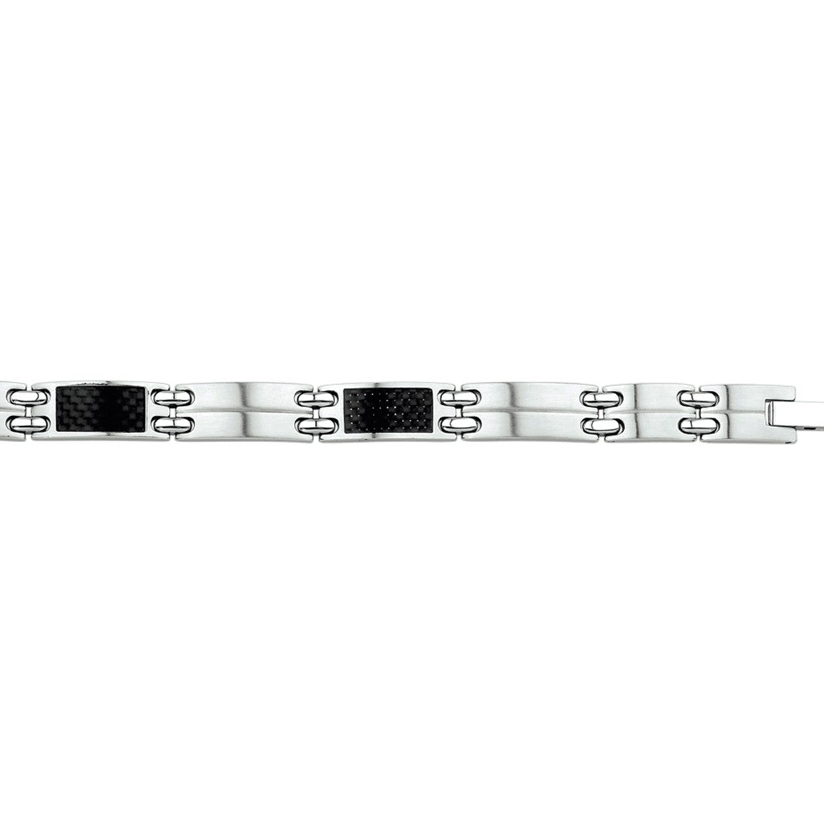 Fantasy Collection Armband carbon poli/mat 9 mm 22 cm edelstaal