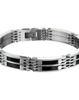 Stalen armband carbon 10 mm 21,5 cm PSN6502149, exclusief en kwalitatief hoogwaardig. Ontdek nu!