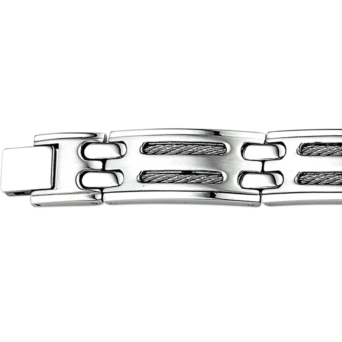 Fantasy Collection Armband poli/mat 21 cm edelstaal