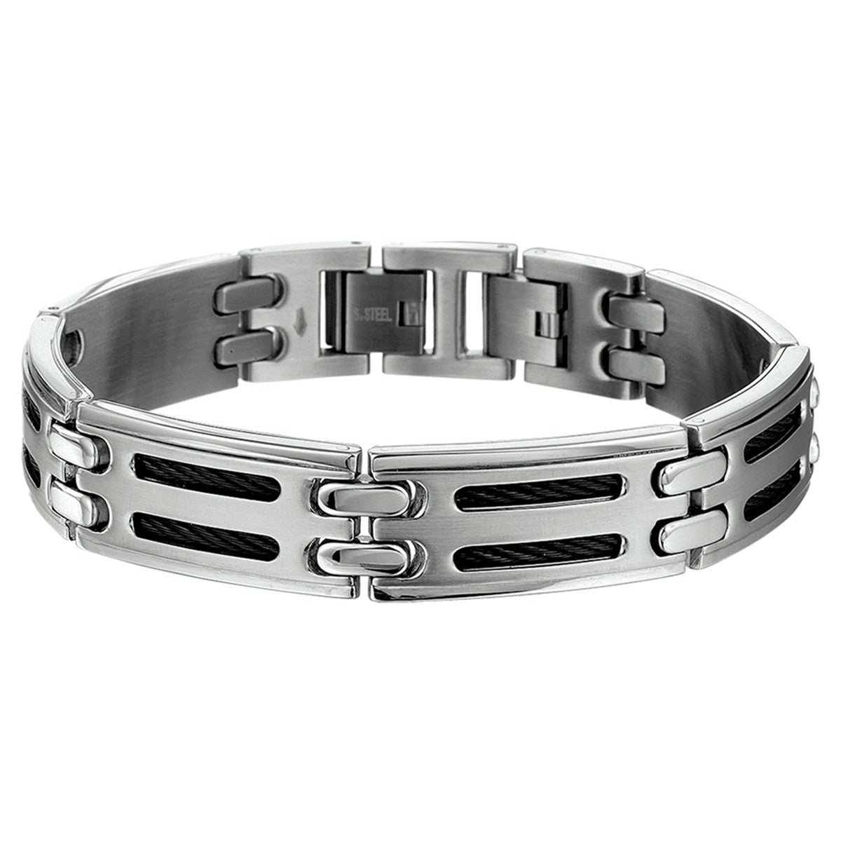Fantasy Collection Armband poli/mat 21 cm edelstaal