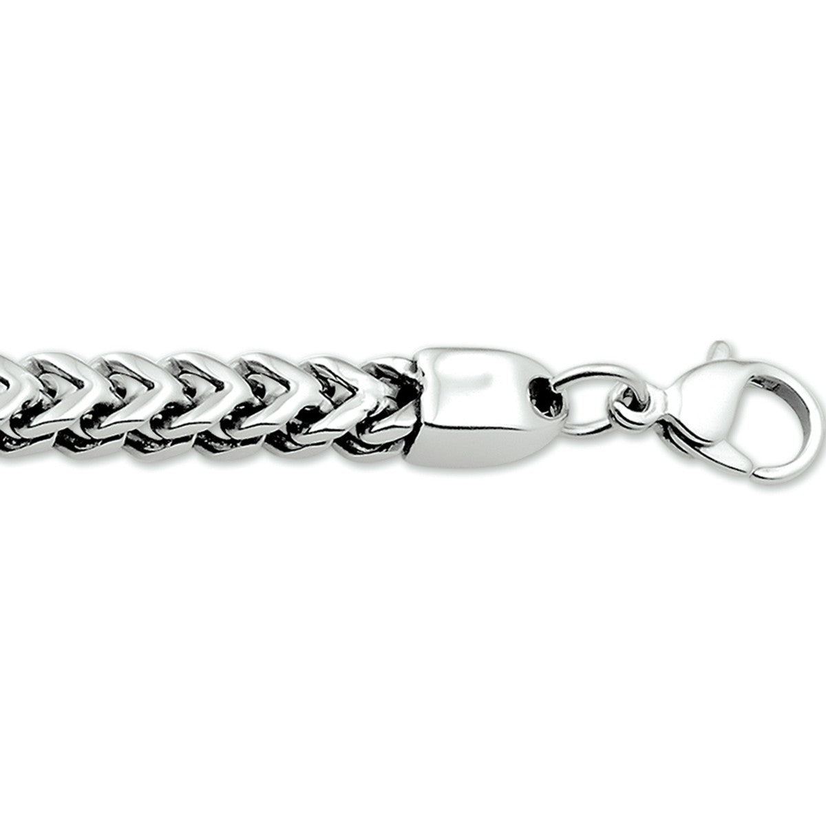 Fantasy Collection Armband gourmette poli/mat 6,0 mm edelstaal