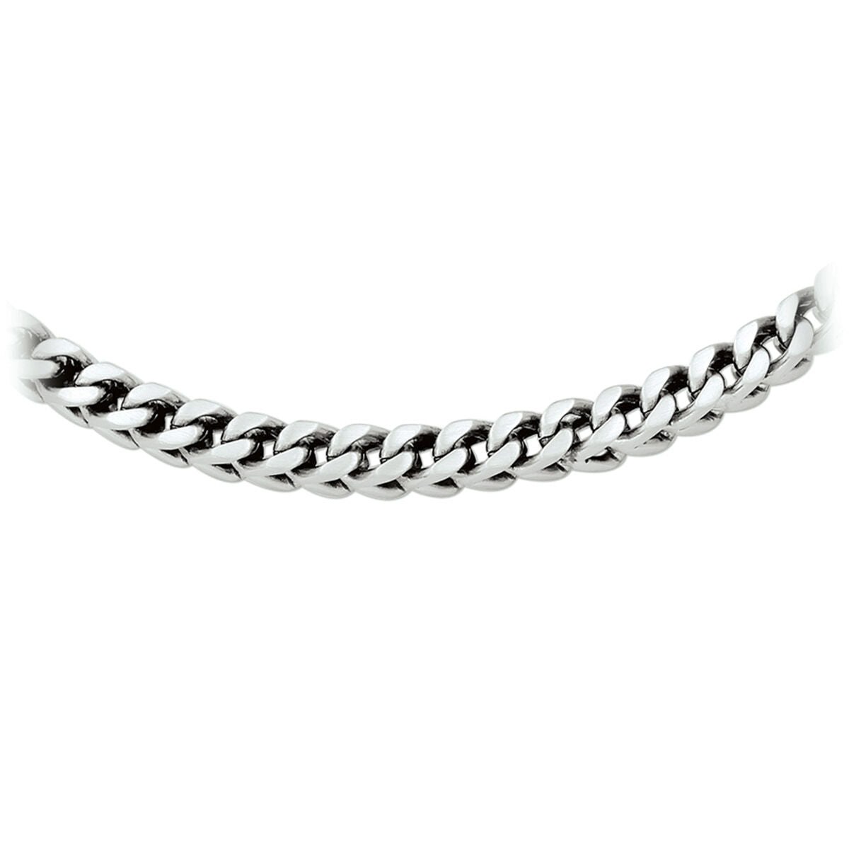Fantasy Collection Collier gourmette poli/mat 6,0 mm edelstaal