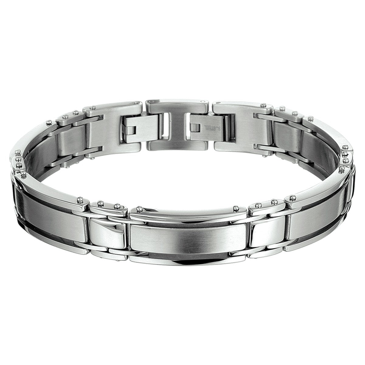 Fantasy Collection Armband poli/mat 11 mm 21 cm edelstaal