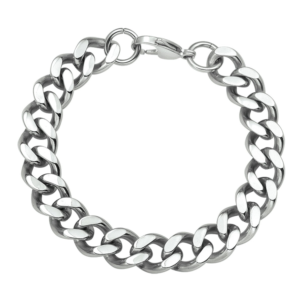 Fantasy Collection Armband gourmette geslepen 11,5 mm edelstaal