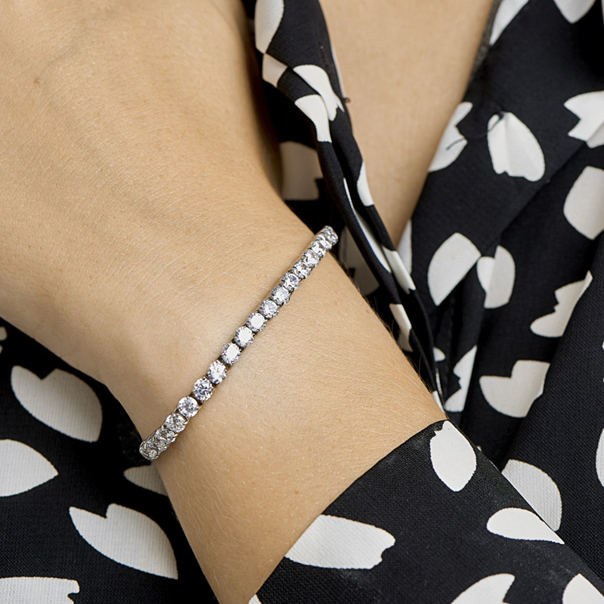 Fantasy Collection Armband zirkonia 18,5 cm edelstaal