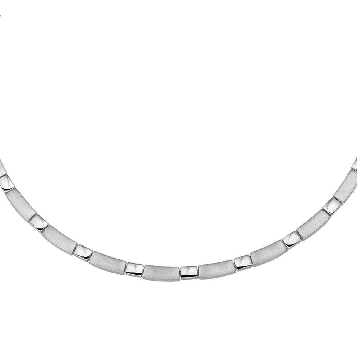 Fantasy Collection Collier poli/mat 5 mm 42 + 3 cm edelstaal