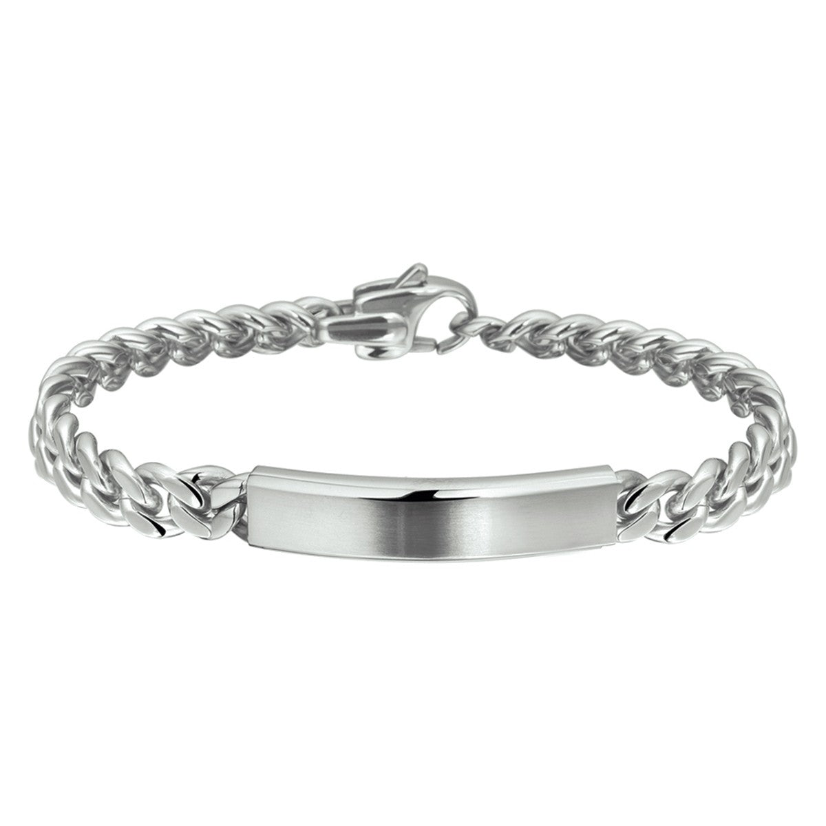 Fantasy Collection Graveerarmband gourmette 9 mm edelstaal
