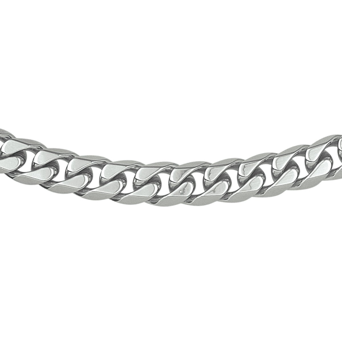 Fantasy Collection Collier gourmette 6 zijdes geslepen 7,7 mm edelstaal - PSN6504851