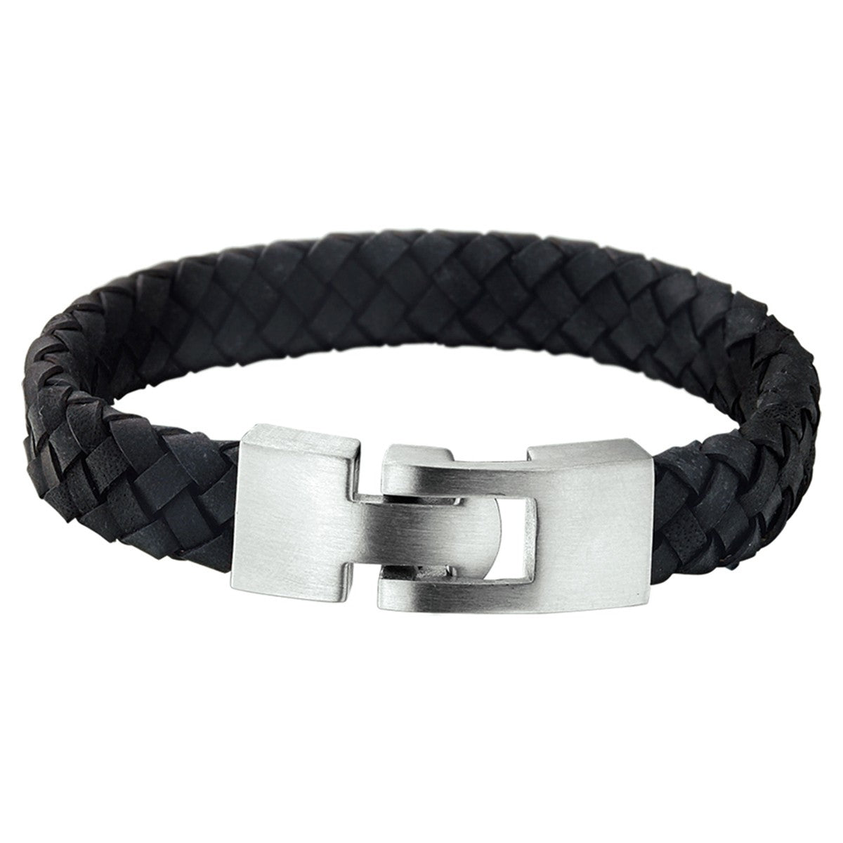 Fantasy Collection Armband leer 11,5 mm edelstaal