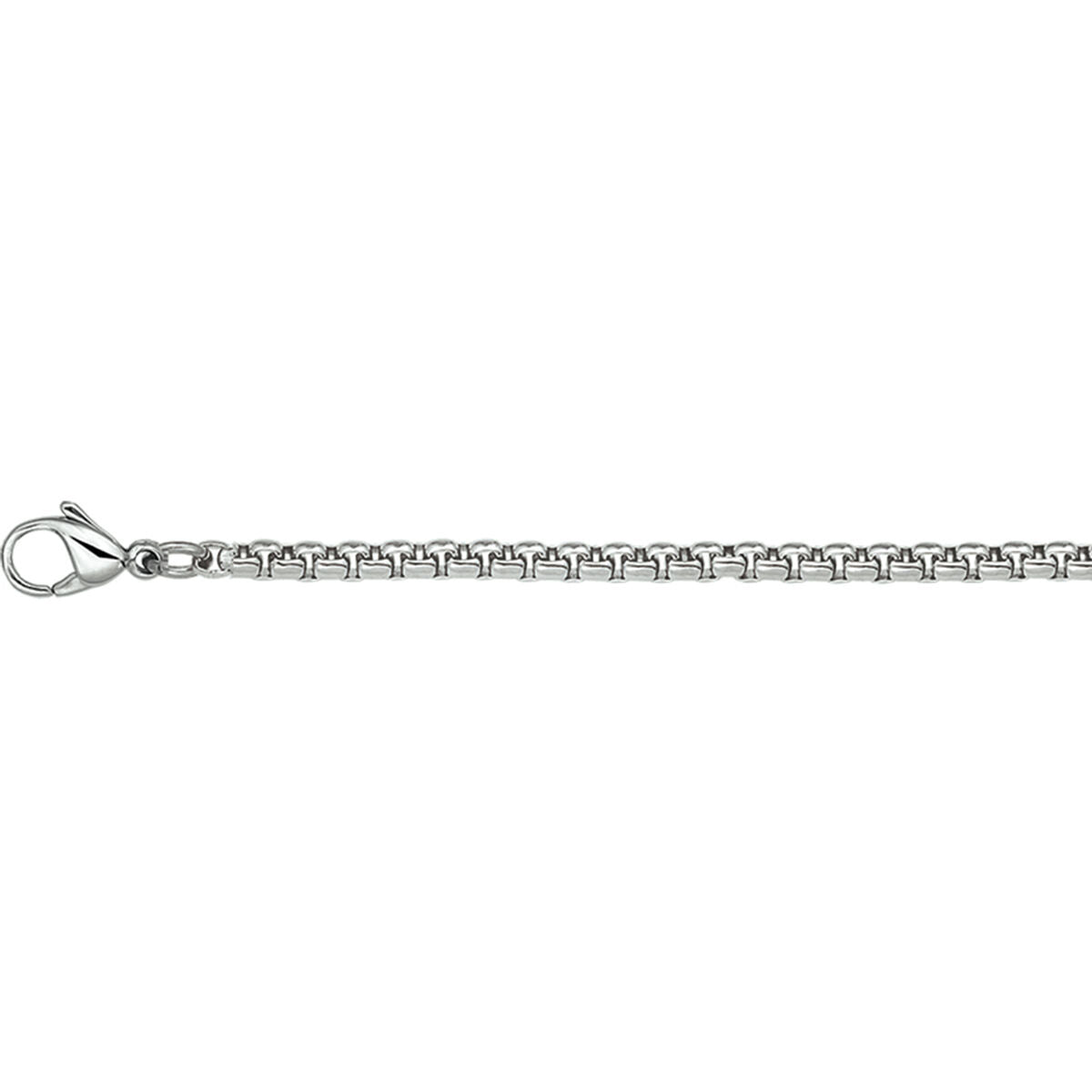 Fantasy Collection Collier venetiaans bol 2,5 mm edelstaal