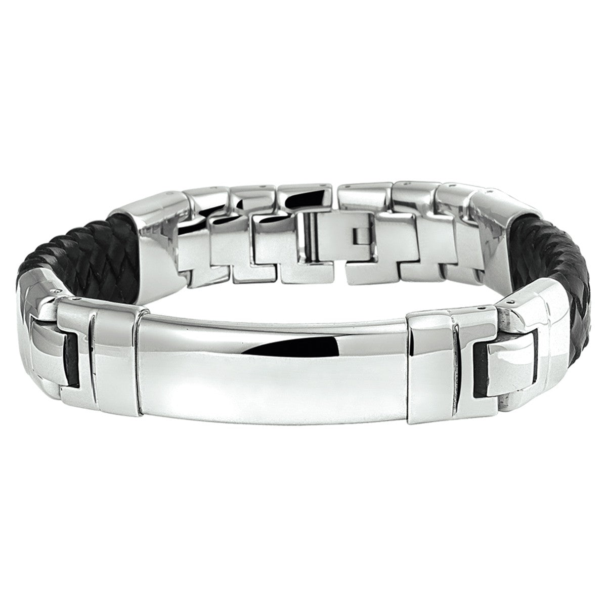 Fantasy Collection Armband leder 14,5 mm 21 cm edelstaal