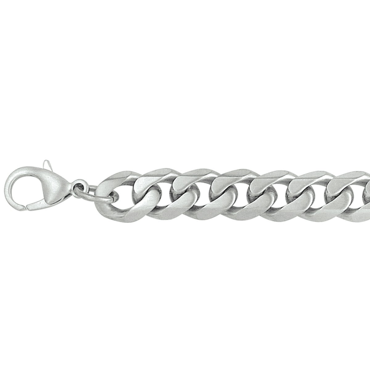 Fantasy Collection Collier gourmette geslepen 10,5 mm edelstaal