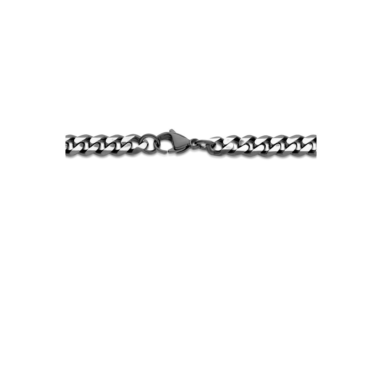 Fantasy Collection Collier gourmette geslepen 7,0 mm ion plating edelstaal