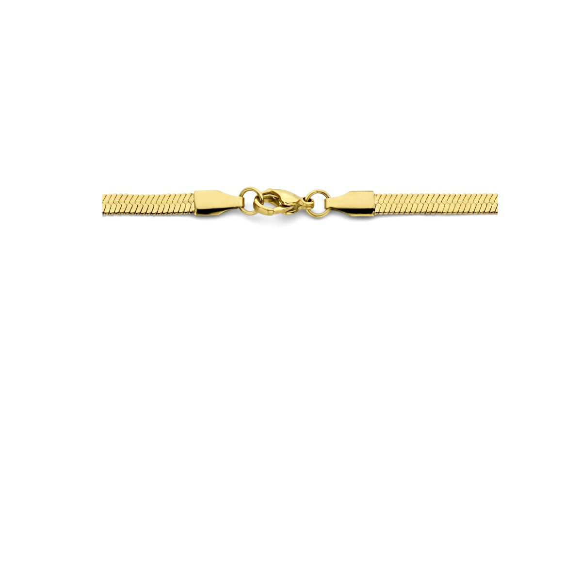 Fantasy Collection Collier slang plat 4,2 mm 42 + 4 cm ion plating edelstaal