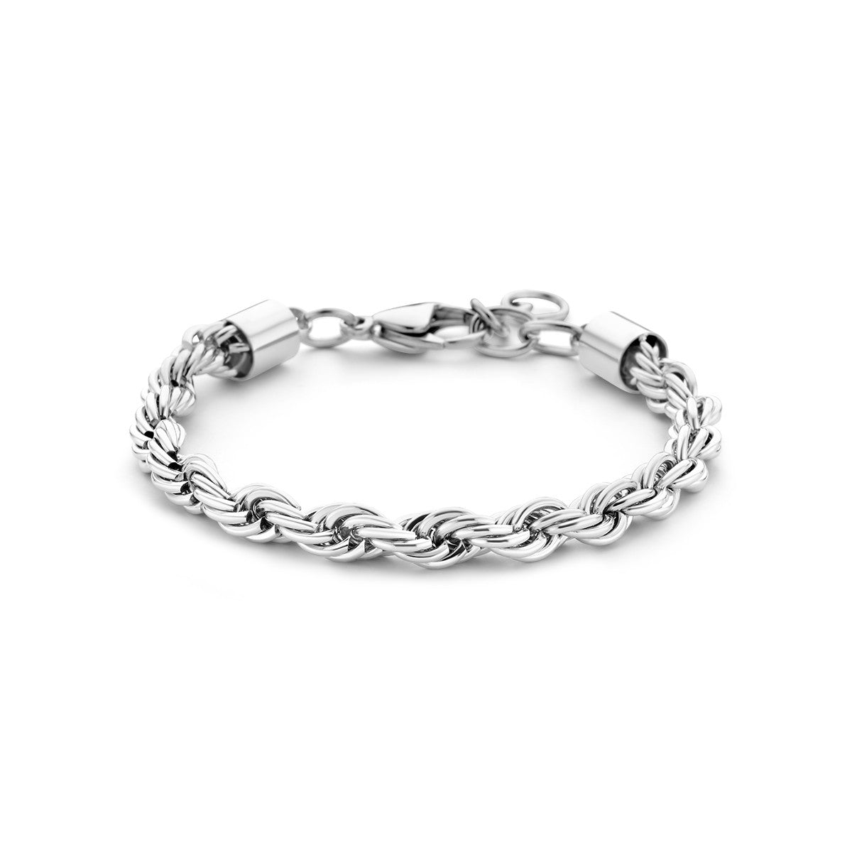 Fantasy Collection Armband koord 5,7 mm 17 + 3 cm edelstaal