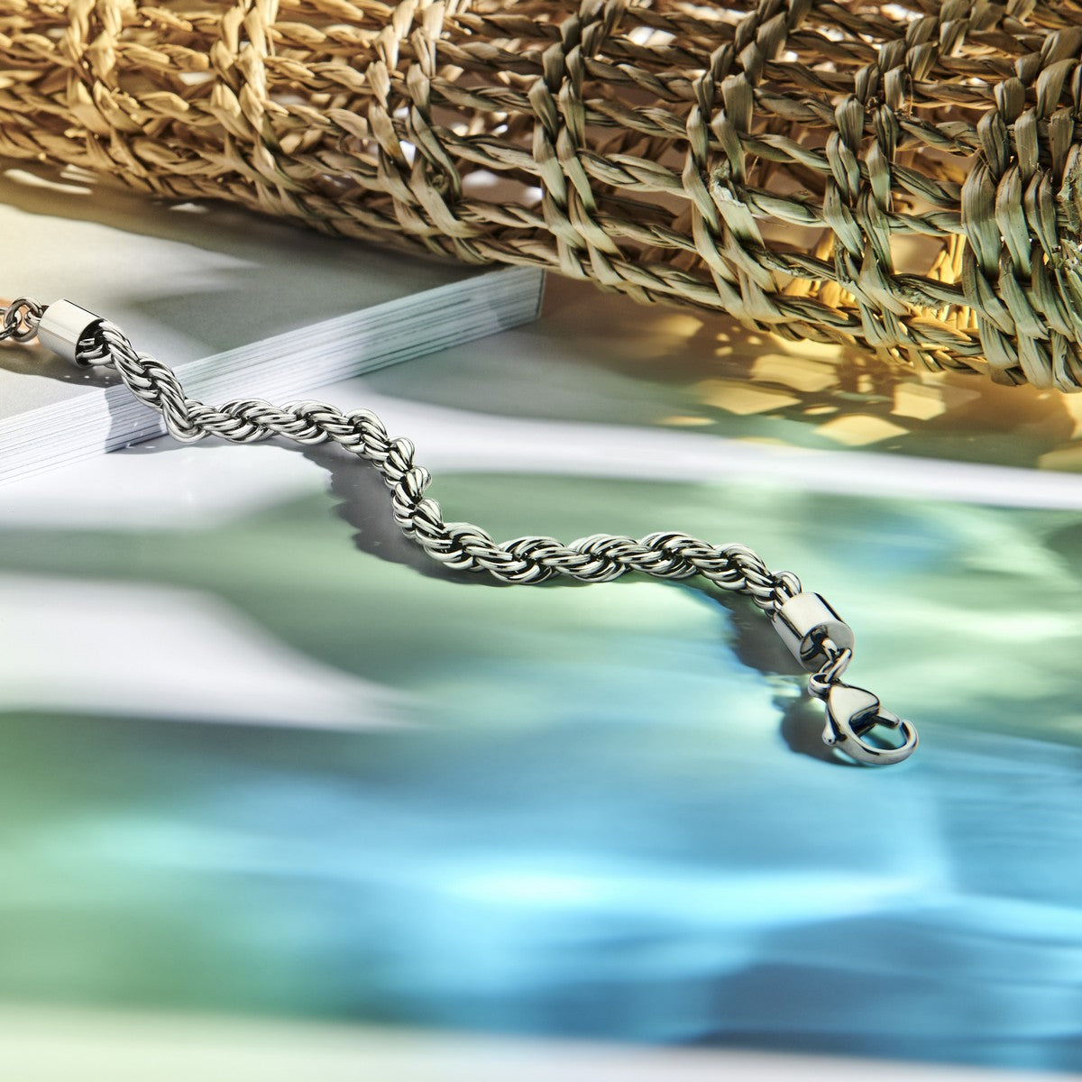 Fantasy Collection Armband koord 5,7 mm 17 + 3 cm edelstaal