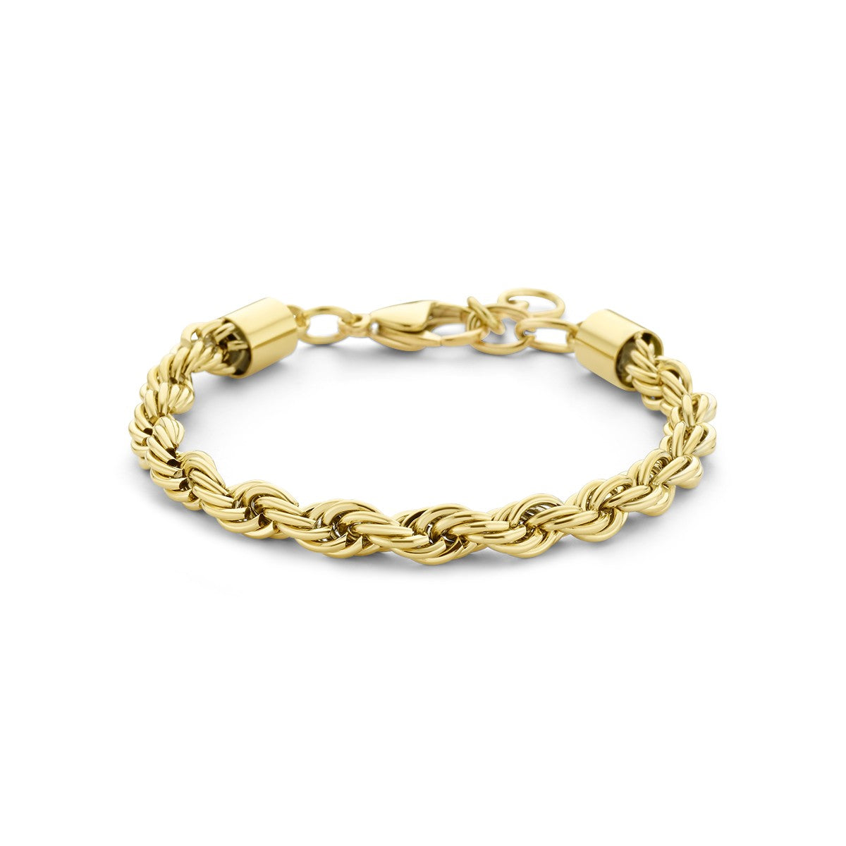 Fantasy Collection Armband koord 5,7 mm 17 + 3 cm ion plating edelstaal