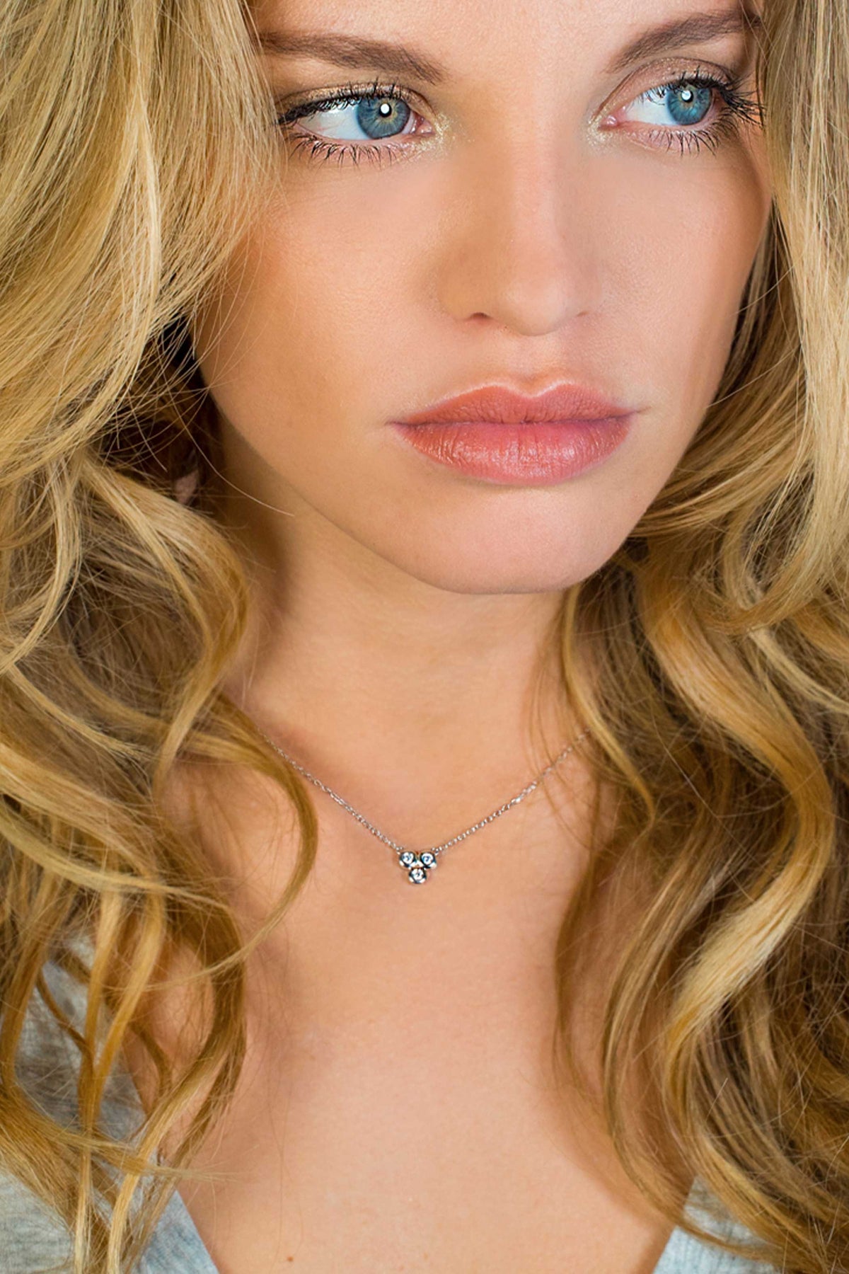 ZINZI Zilveren Ketting met Witte Zirkonia ZIC1442