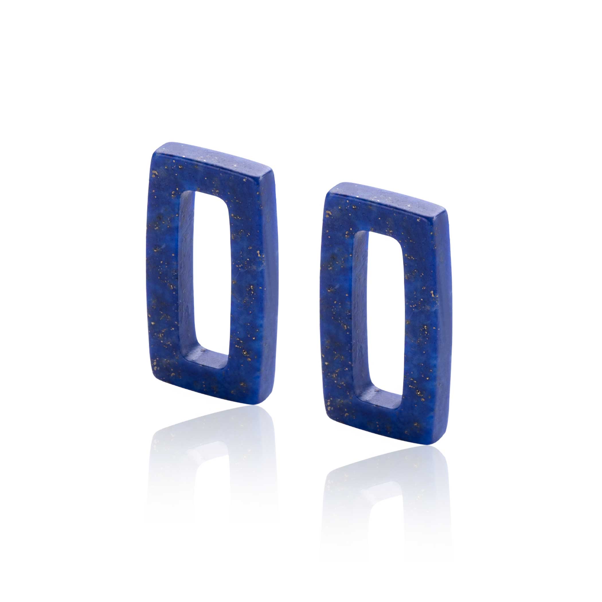ZINZI Oorbedels 16mm zilver blauw - ZICH2231