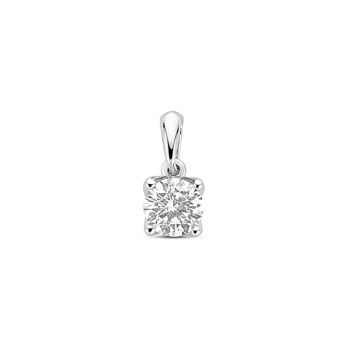 Fantasy Collection Hanger lab grown diamant 0.50ct h si 10 mm 14K witgoud