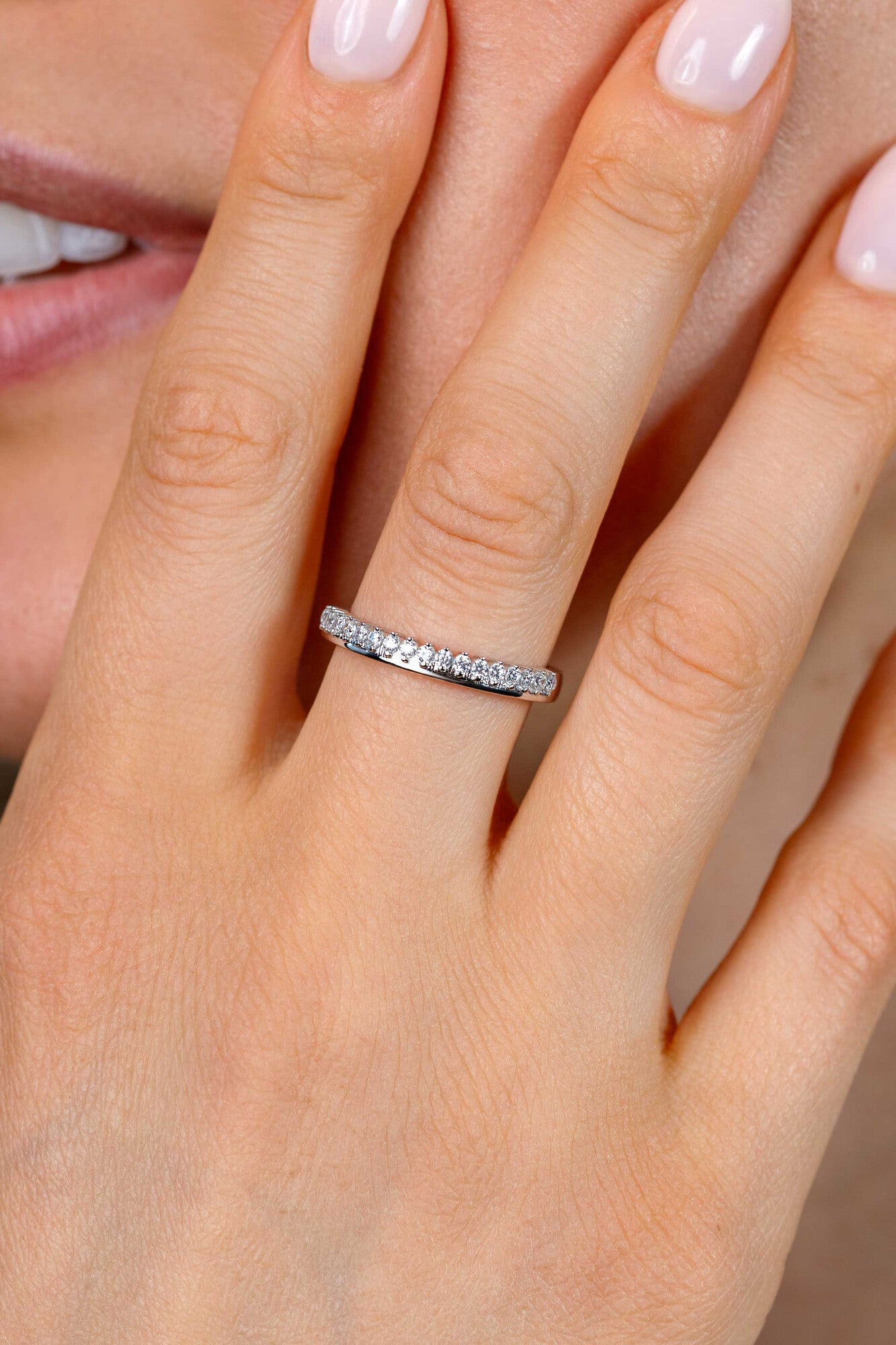 ZINZI Zilveren Ring met Witte Zirkonia ZIR2870