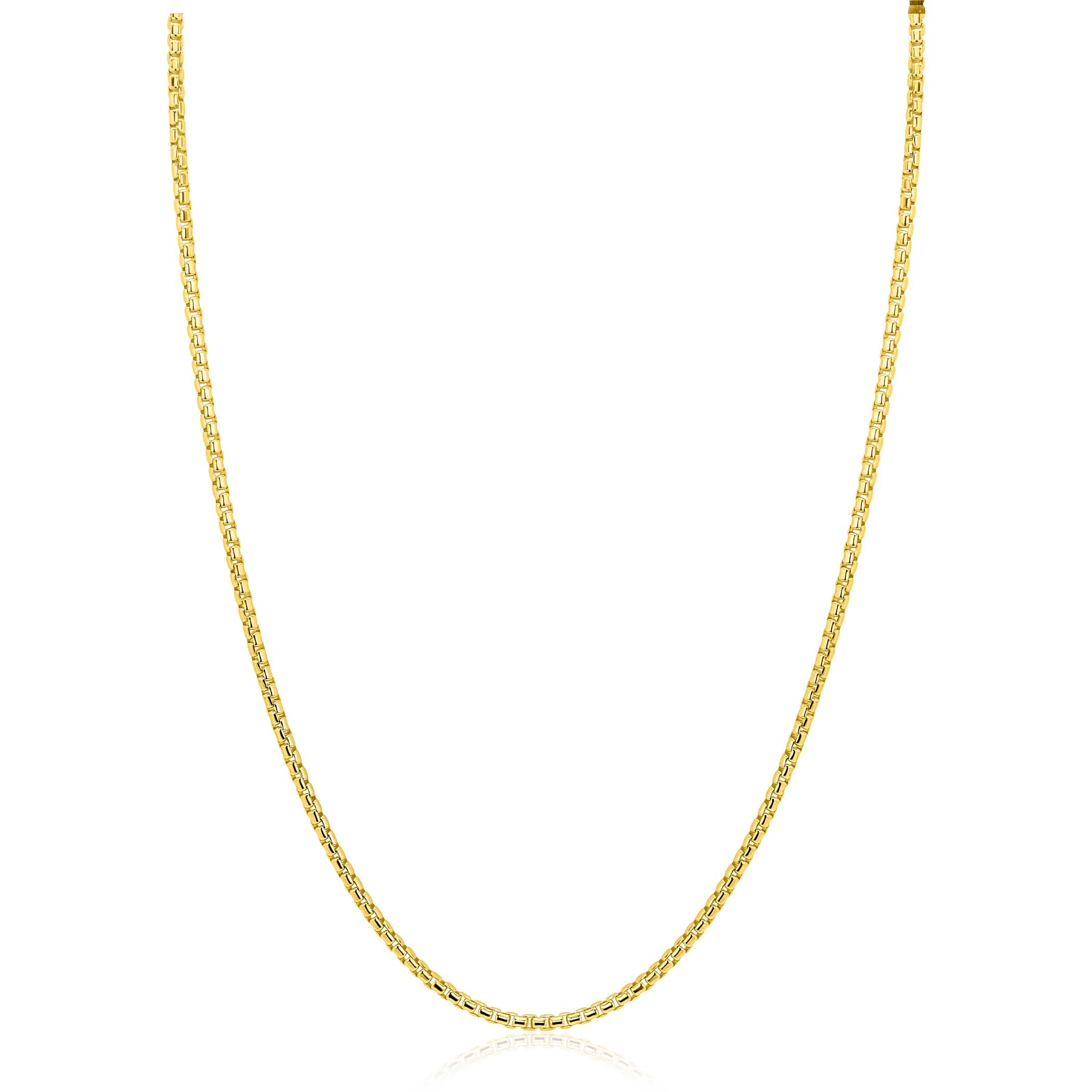 ZINZI Verguld Zilveren Ketting - ZIC2842G
