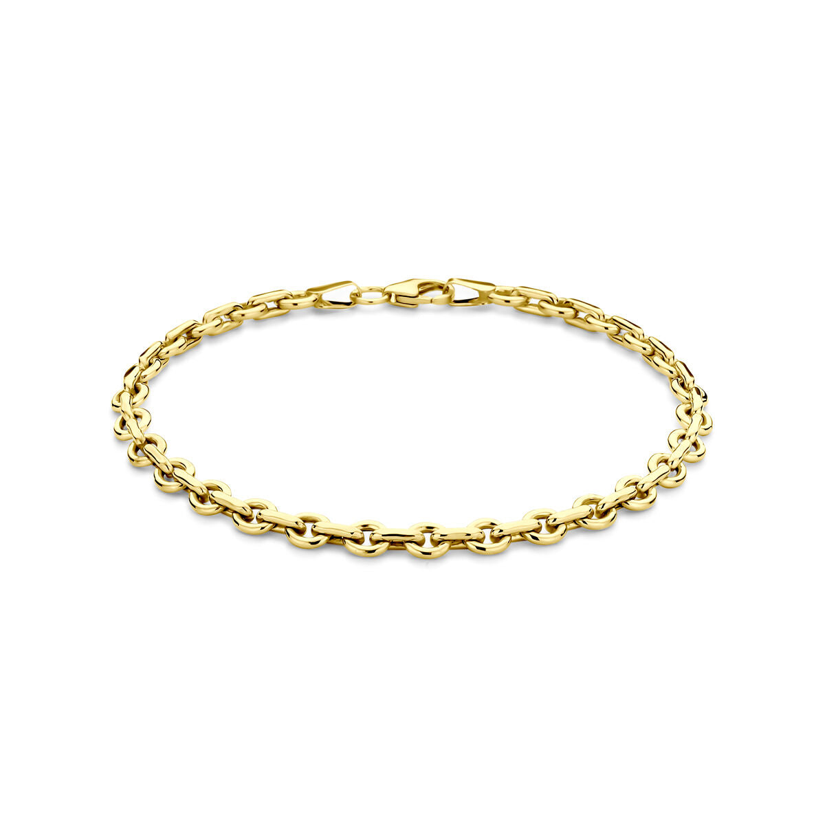 Fantasy Collection Armband anker massief 4,5 mm 19 cm silgold