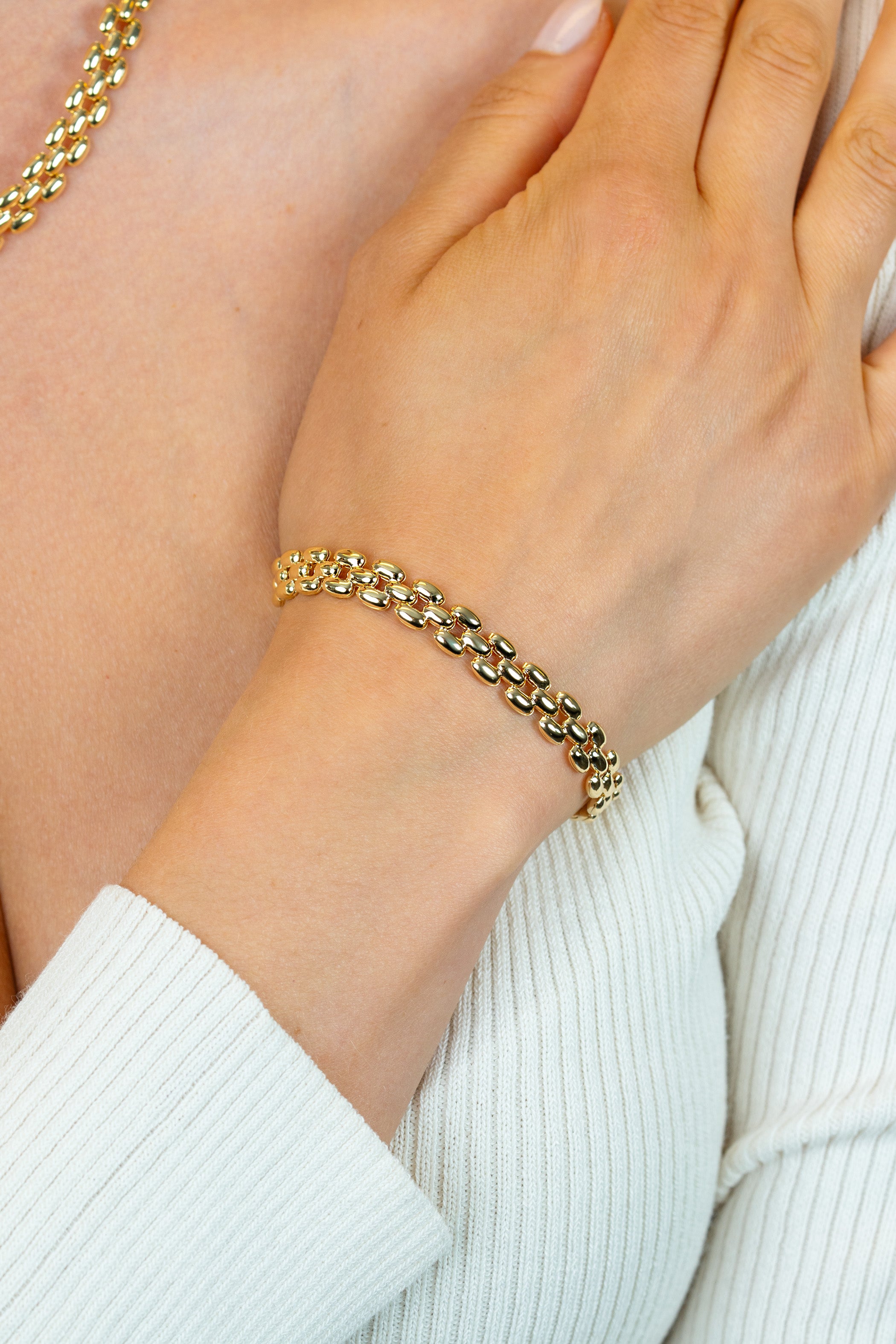 ZINZI Verguld Zilveren Armband 18,5 cm - ZIA2764G