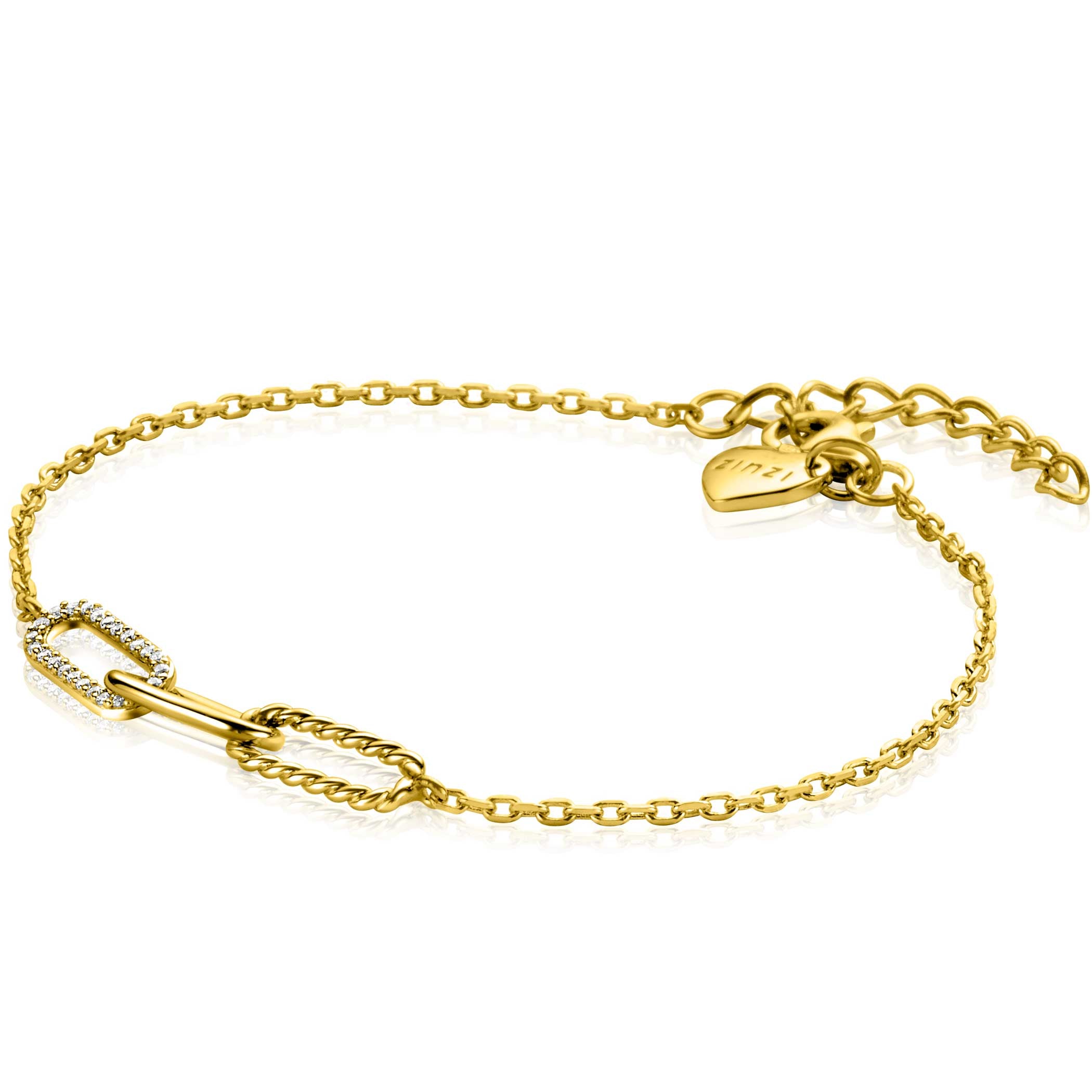 ZINZI Verguld Zilveren Armband 17-20 cm - ZIA2330Y