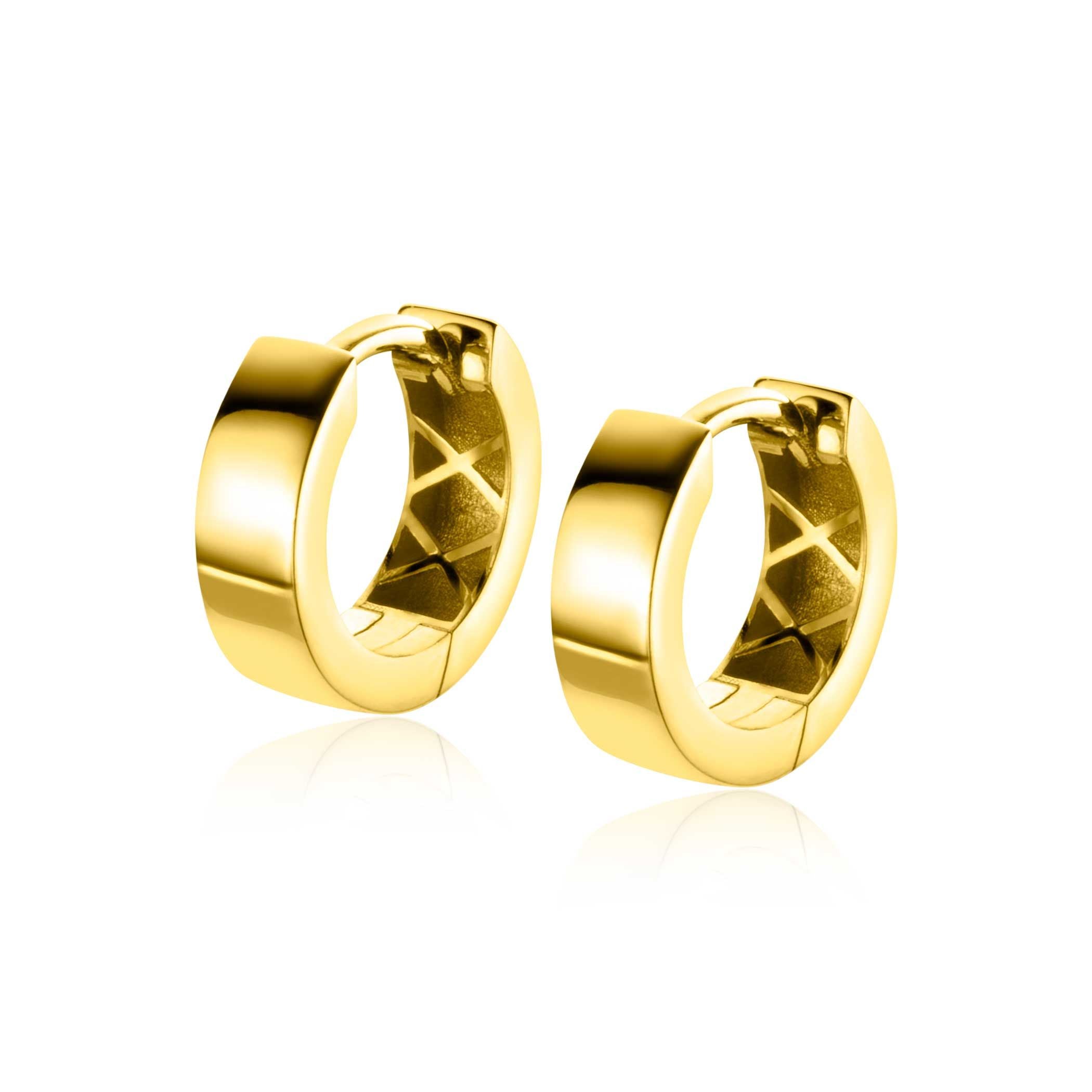 ZINZI 14K Gouden Oorbellen ZGO438 zilver