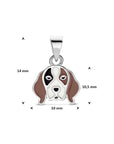 Zilveren gerhodineerde hanger hond 14 mm - 1341901 - PansiteNederland.nl