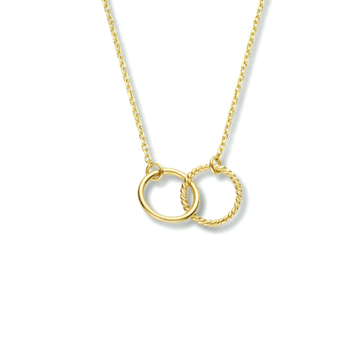 Fantasy Collection Collier rondjes 40 - 42 - 44 cm 14K geelgoud