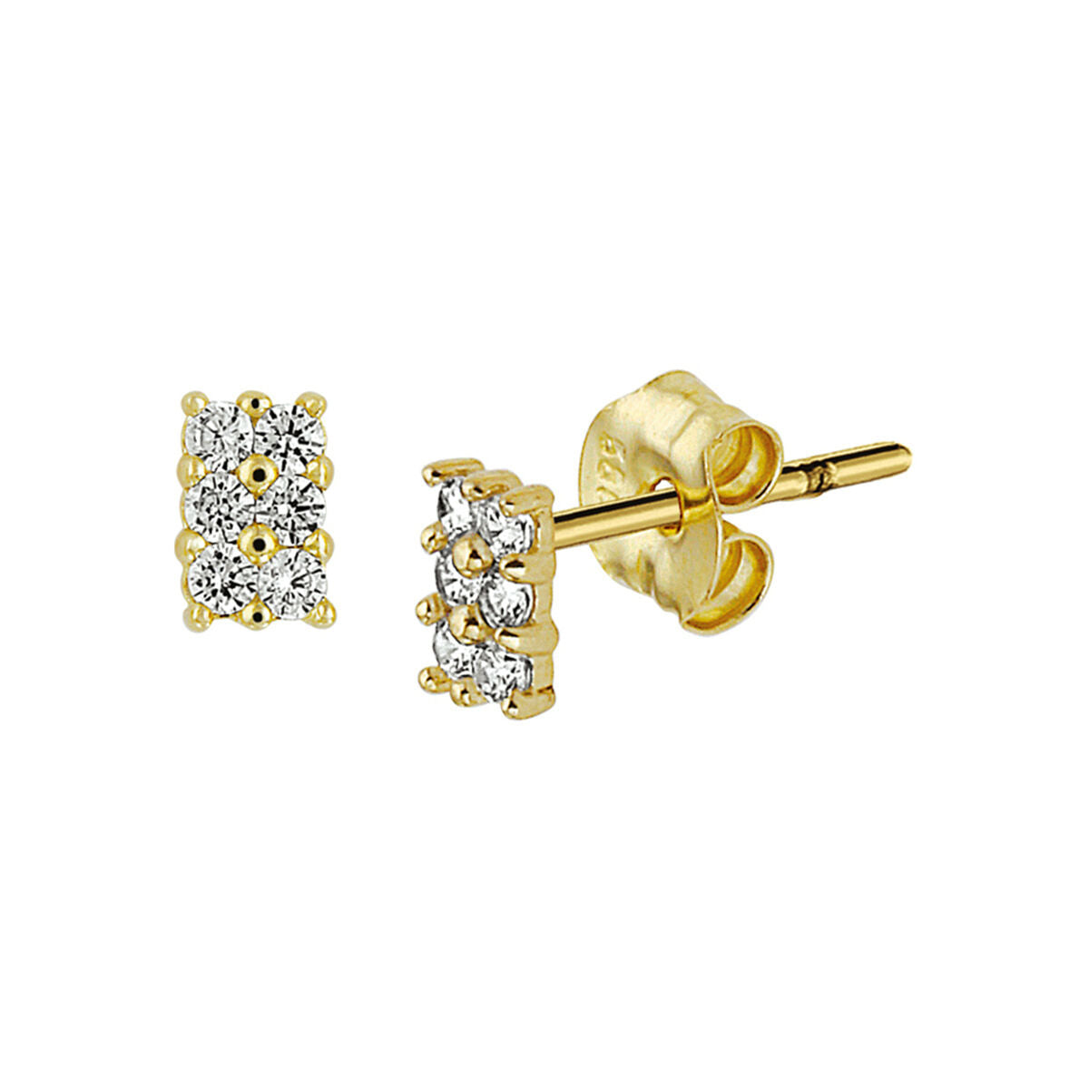 Fantasy Collection Oorbellen zirkonia 14K geelgoud