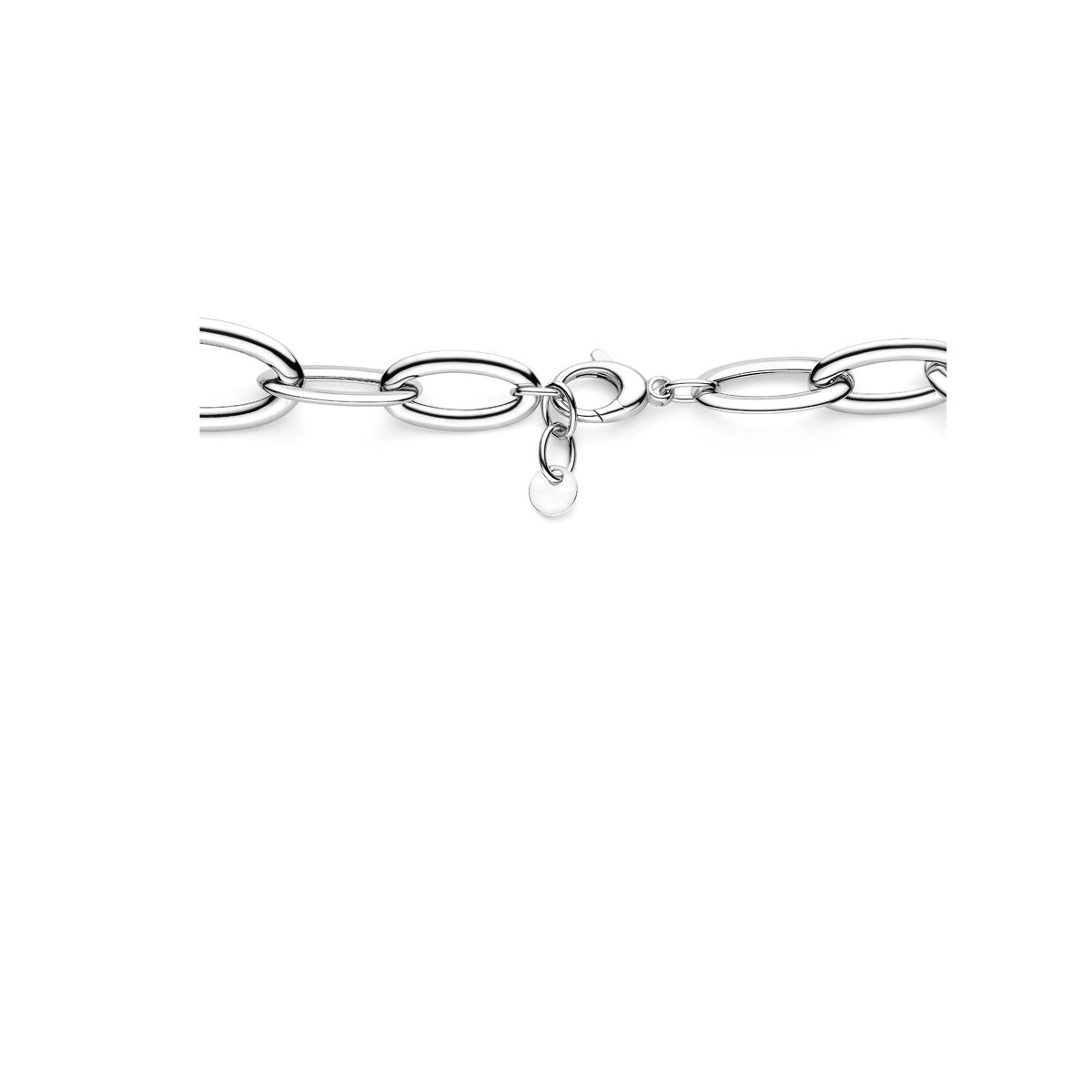 Fantasy Collection Collier 19 mm 46 + 2 cm zilver gerhodineerd