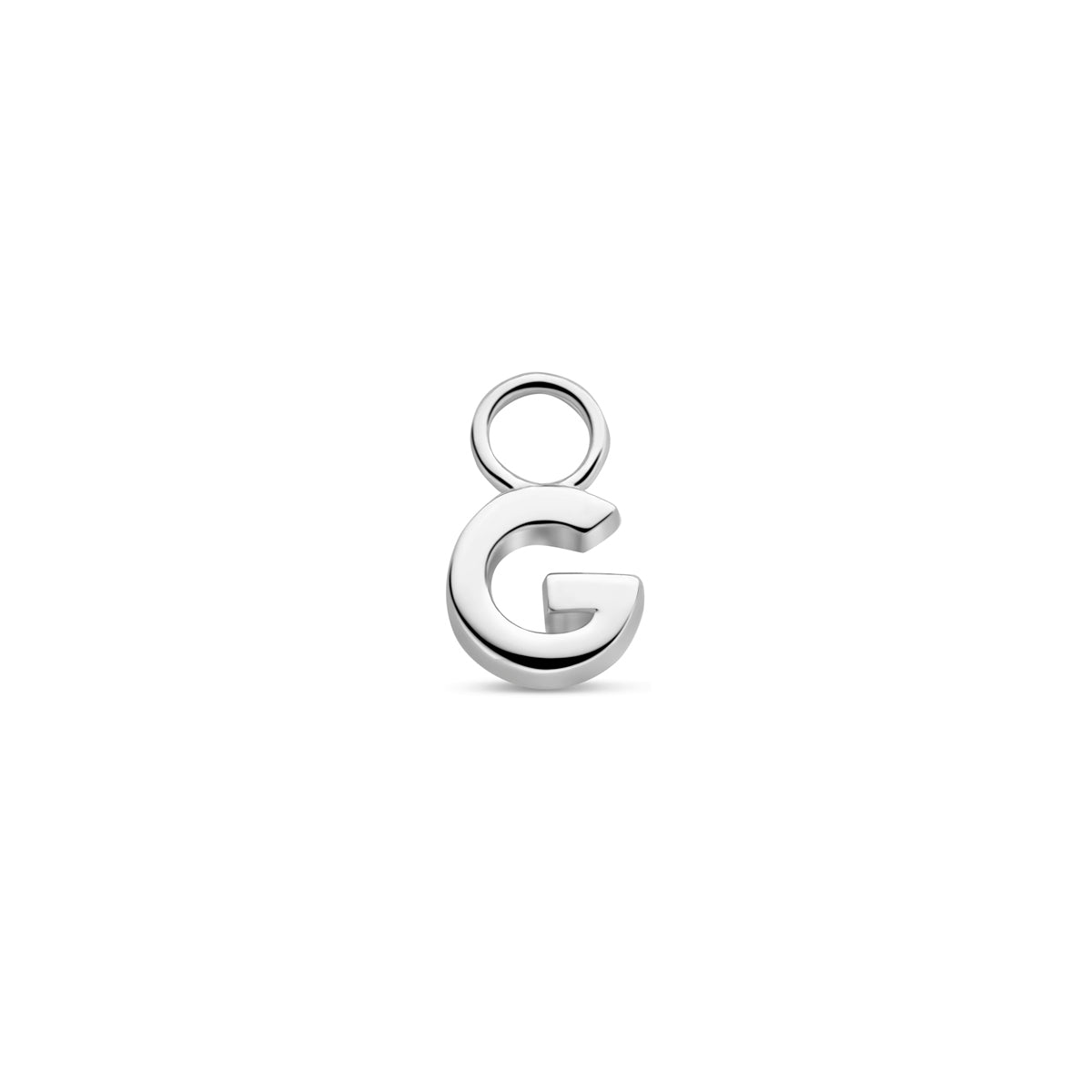 Oorringhanger letter G 6 mm zilver #Letter_G