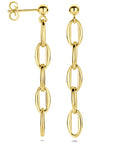 14K geelgouden oorhangers schakel 49 mm - 4034460 - PansiteNederland.nl