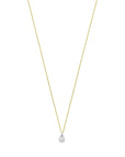 18K geelgoud collier diamant 40 - 42 - 44 cm 0.15ct g si 7000210 - PansiteNederland.nl