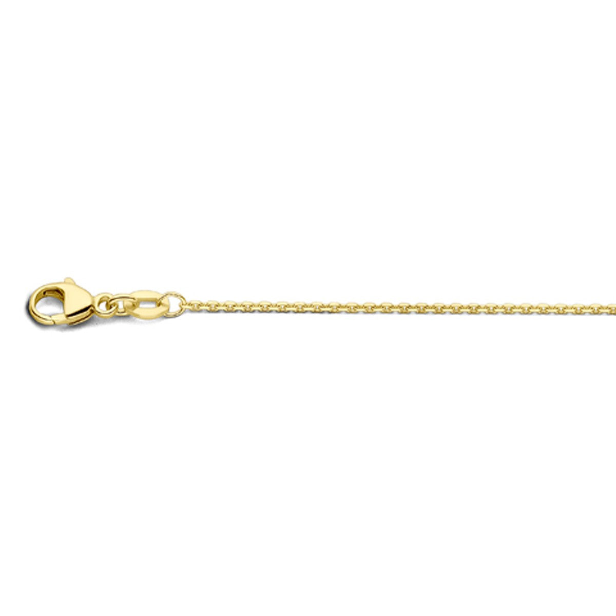 Fantasy Collection Collier anker gediamanteerd 1,1 mm 18K geelgoud