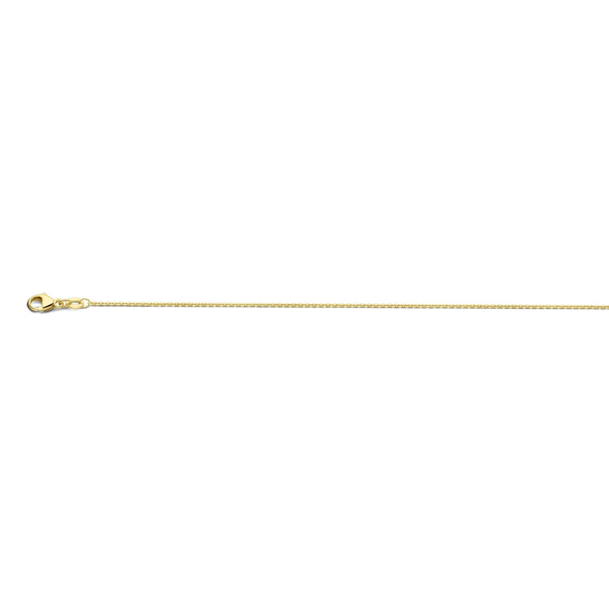 Fantasy Collection Collier anker gediamanteerd 1,1 mm 18K geelgoud
