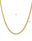 18K geelgoud collier 5,0 mm 45 cm 7000282 - PansiteNederland.nl