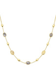 18K geelgoud collier rutiel kwarts 42 - 45 cm 7000286 - PansiteNederland.nl