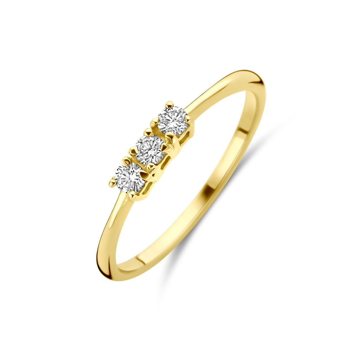 Fantasy Collection Ring diamant 0.15ct h si 18K geelgoud