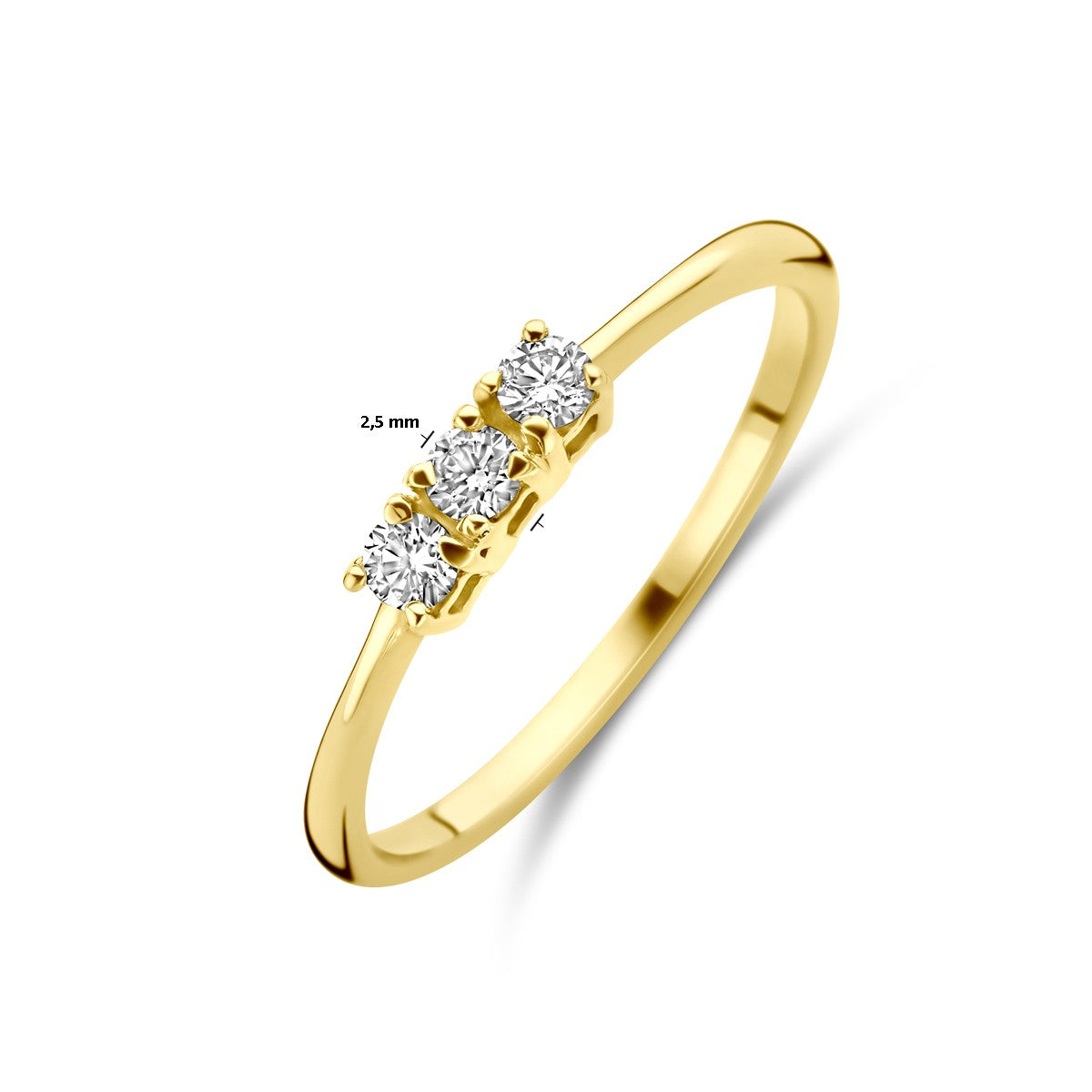 Fantasy Collection Ring diamant 0.15ct h si 18K geelgoud