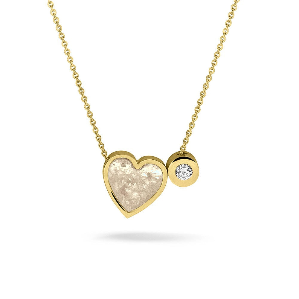 See You Mini hart ashanger in goud met collier – 701 – afbeelding 2