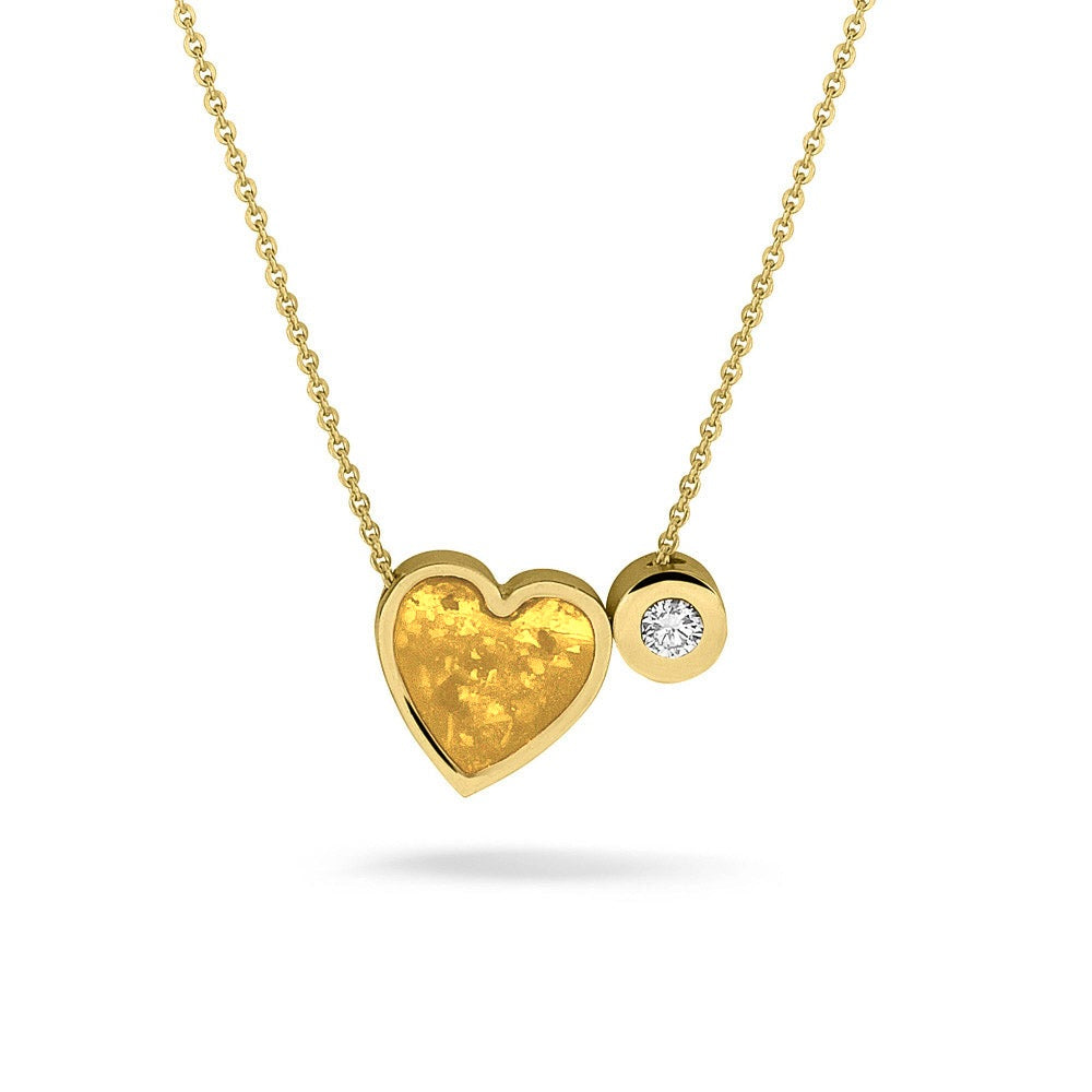 See You Mini hart ashanger in goud met collier – 701 – afbeelding 10