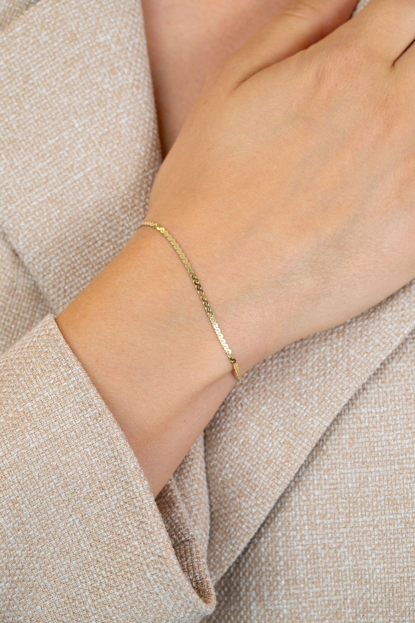 ZINZI Verguld Zilveren Armband 16-19 cm - ZIA2774G
