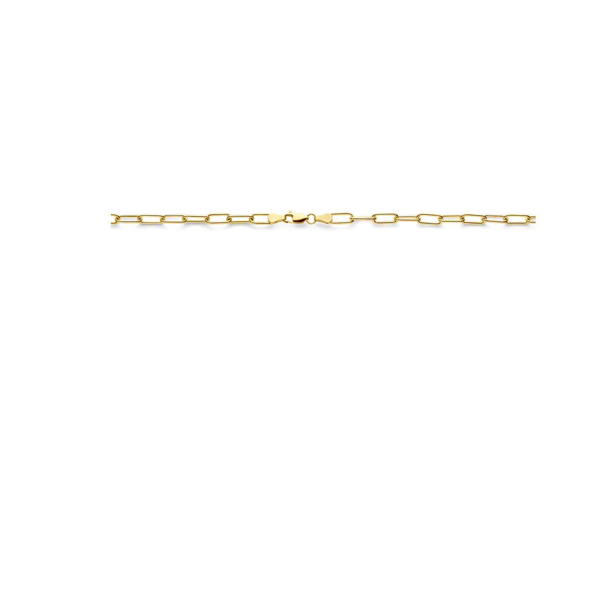Fantasy Collection Collier massief 4,7 mm 45 cm Silgold (geel met zilverkern)