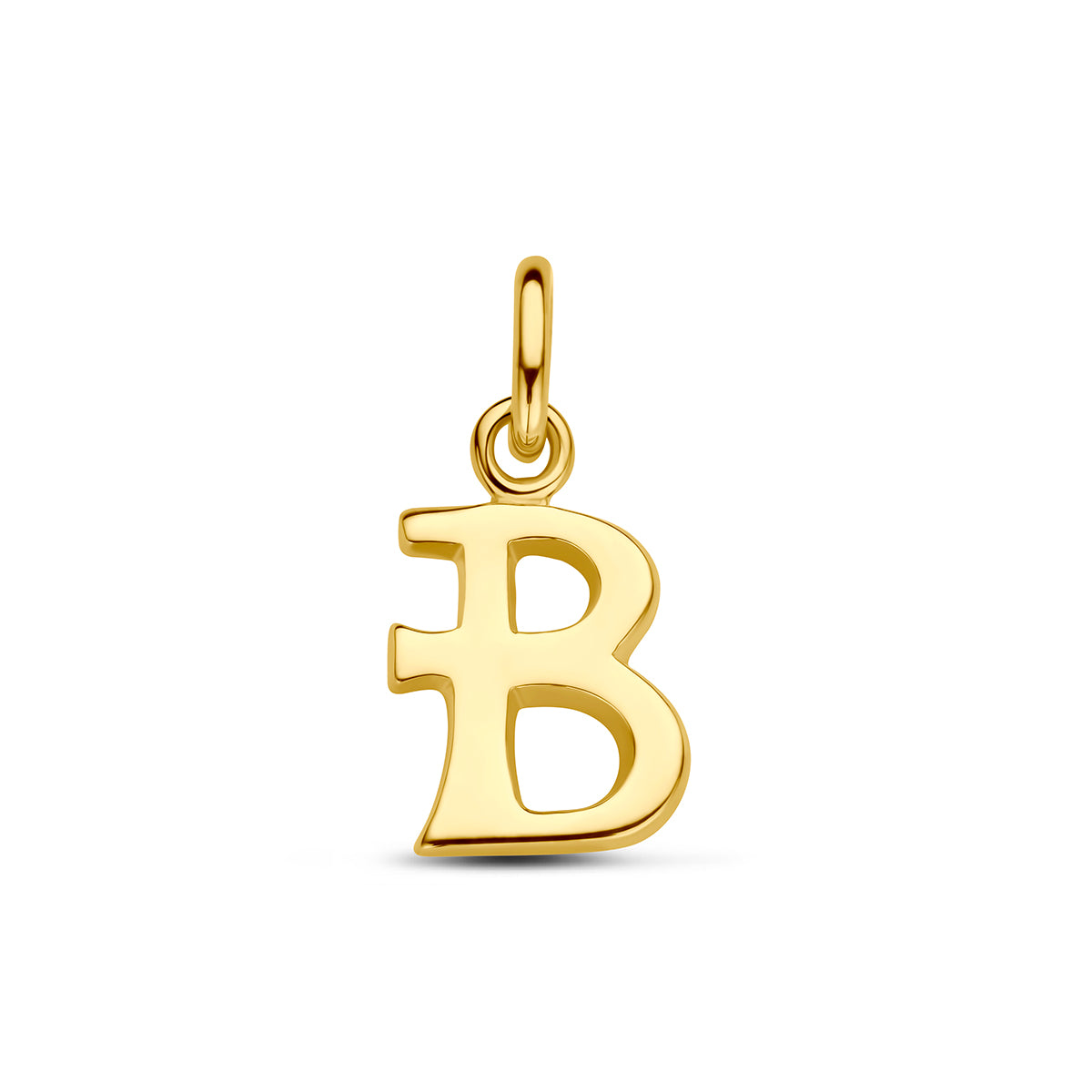Hanger letter B 12,5 mm 14K geelgoud #Letter_B